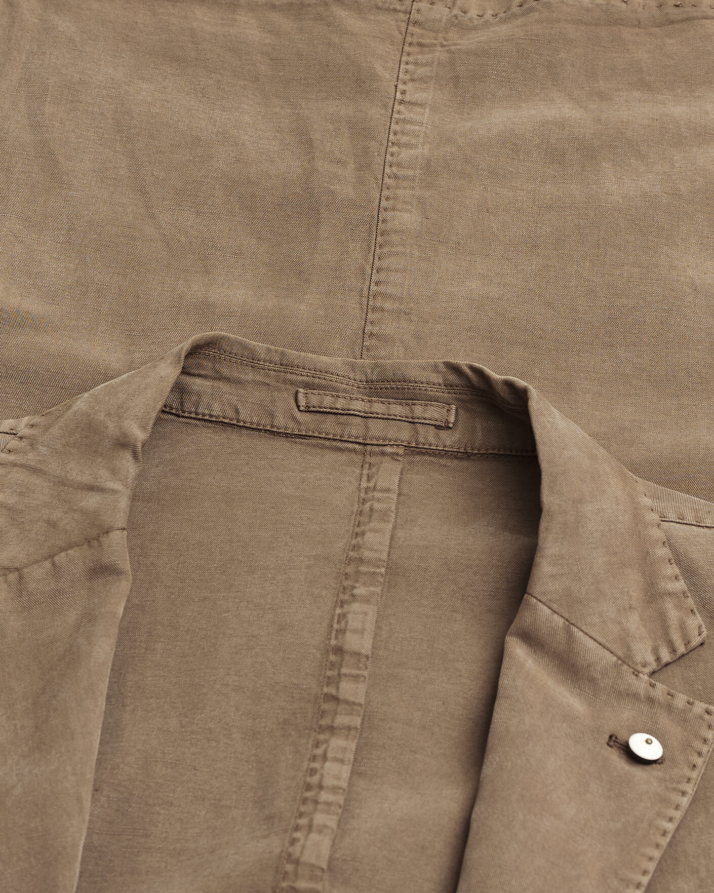 Hombres | Pre-owned Blazers | Pre-owned | L.B.M. 1911 Jack Regular Fit Cotton Blend Blazer Taupe 54