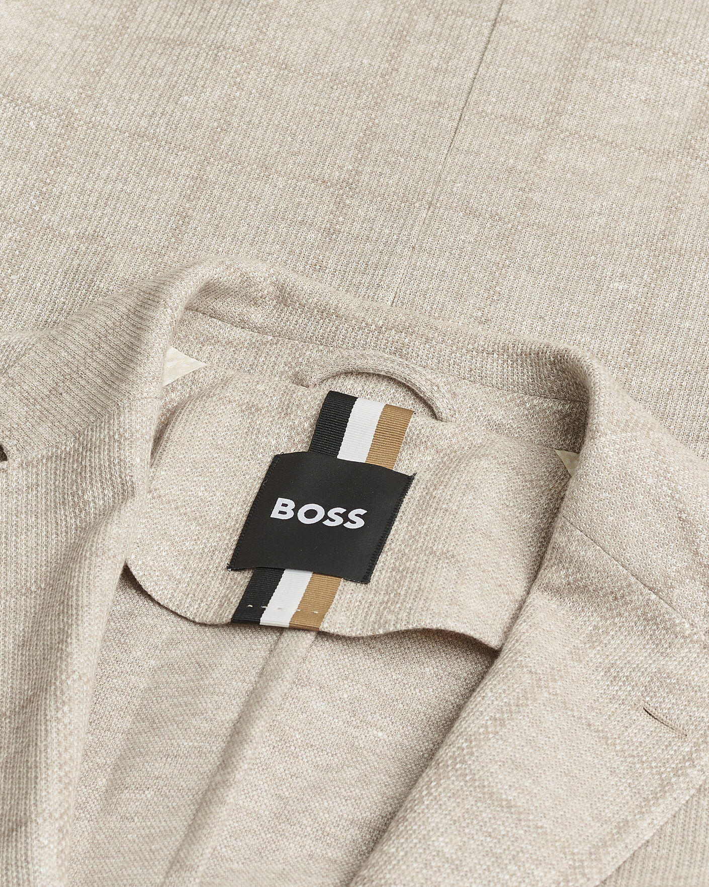 Hombres | Pre-owned Blazers | Pre-owned | BOSS BLACK Hanry Checked Jersey Patch Pocket Blazer Open White 52