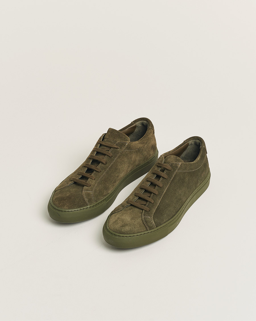 Hombres | Pre-owned Zapatos | Pre-owned | Common Projects Original Achilles Suede Sneaker Army Green 40