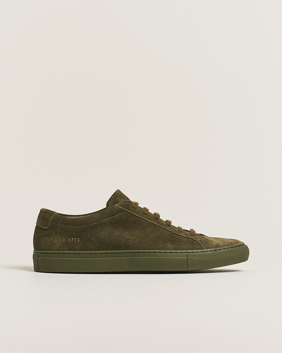 Hombres | Pre-owned Zapatos | Pre-owned | Common Projects Original Achilles Suede Sneaker Army Green 40