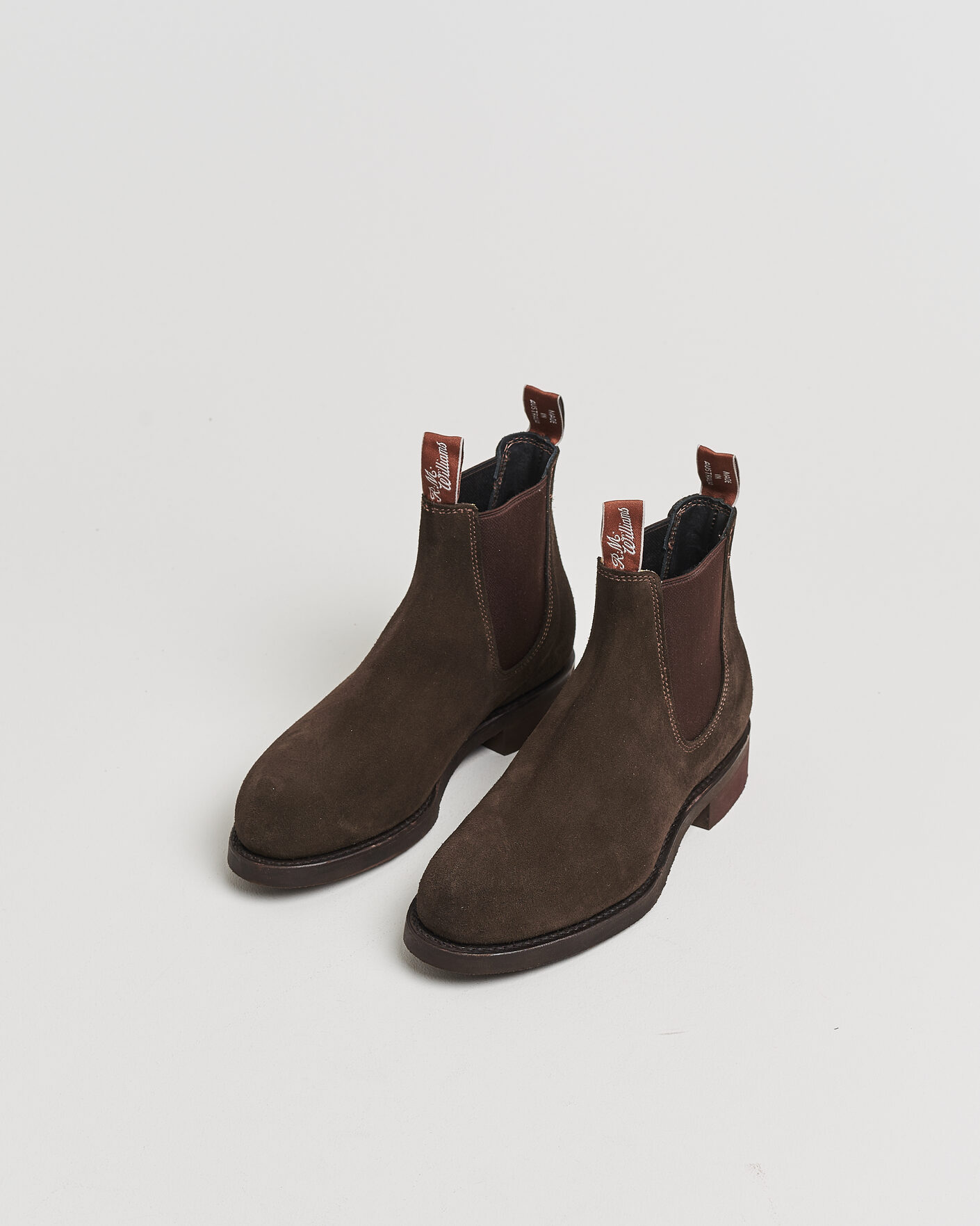 Hombres | R.M.Williams Gardener G Boot Chocolate Suede UK7 - EU41 | Pre-owned | R.M.Williams Gardener G Boot Chocolate Suede UK7 - EU41