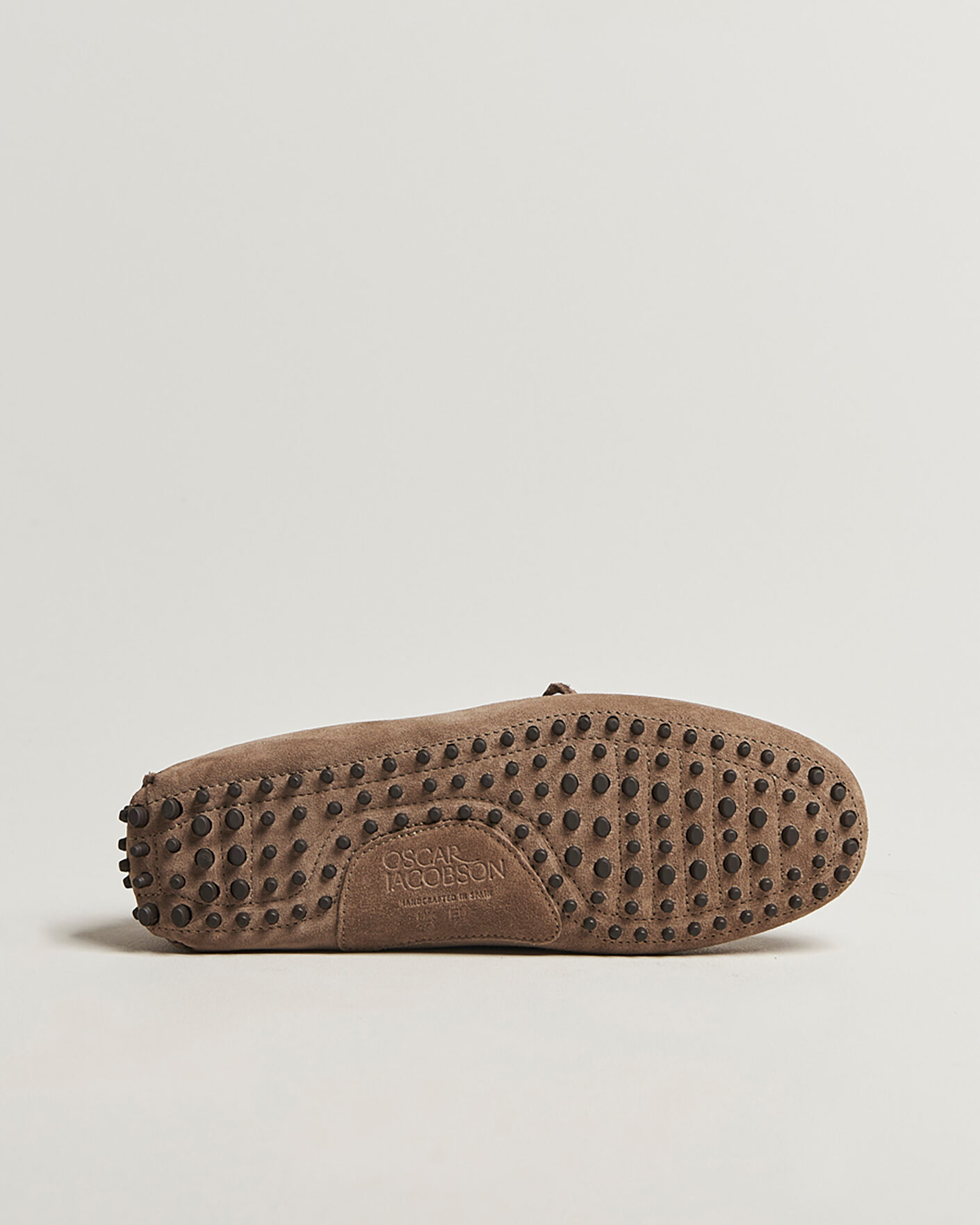 Hombres | Pre-owned Zapatos | Pre-owned | Oscar Jacobson Driving Shoe Suede Taupe 44
