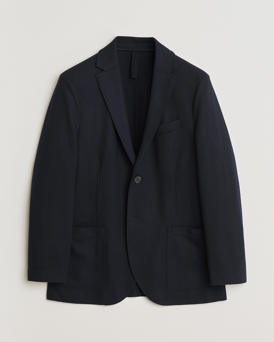 Hombres | Pre-owned Blazers | Pre-owned | Harris Wharf London Two Button Virgin Wool Blazer Navy 48