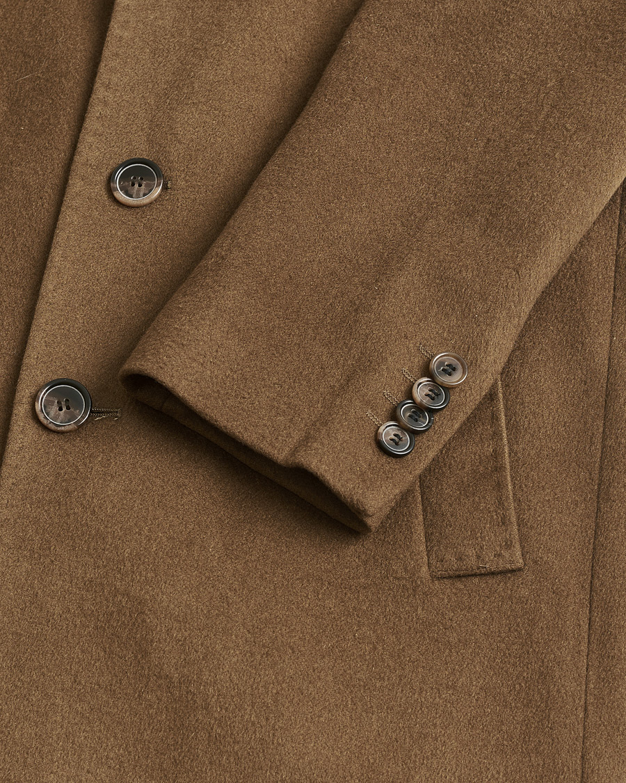 Hombres | Pre-owned Chaquetas | Pre-owned | Sand Copenhagen Cashmere Blend Coat Brown 48