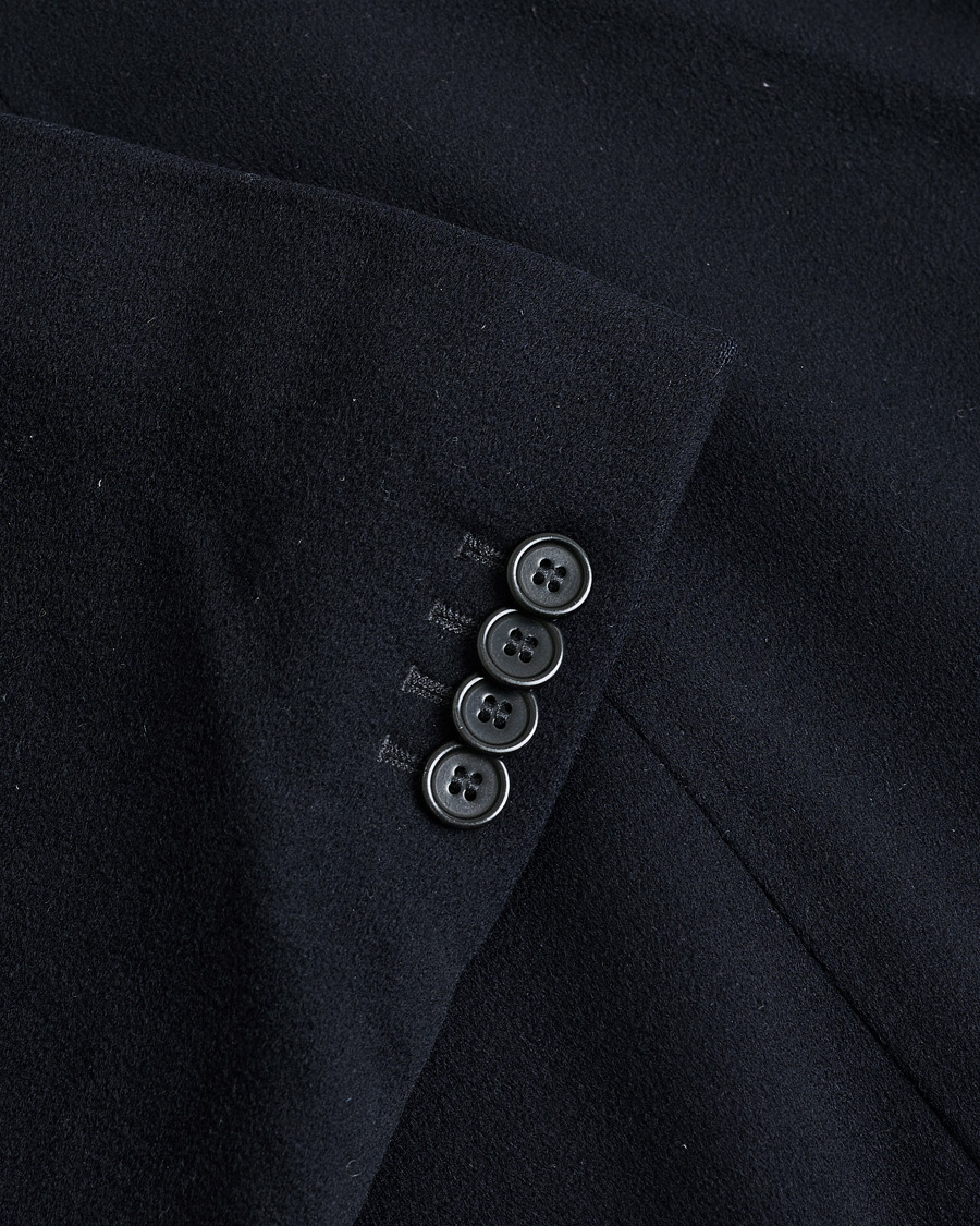 Hombres | Aspesi Double Breasted Wool Coat Navy M | Pre-owned | Aspesi Double Breasted Wool Coat Navy M