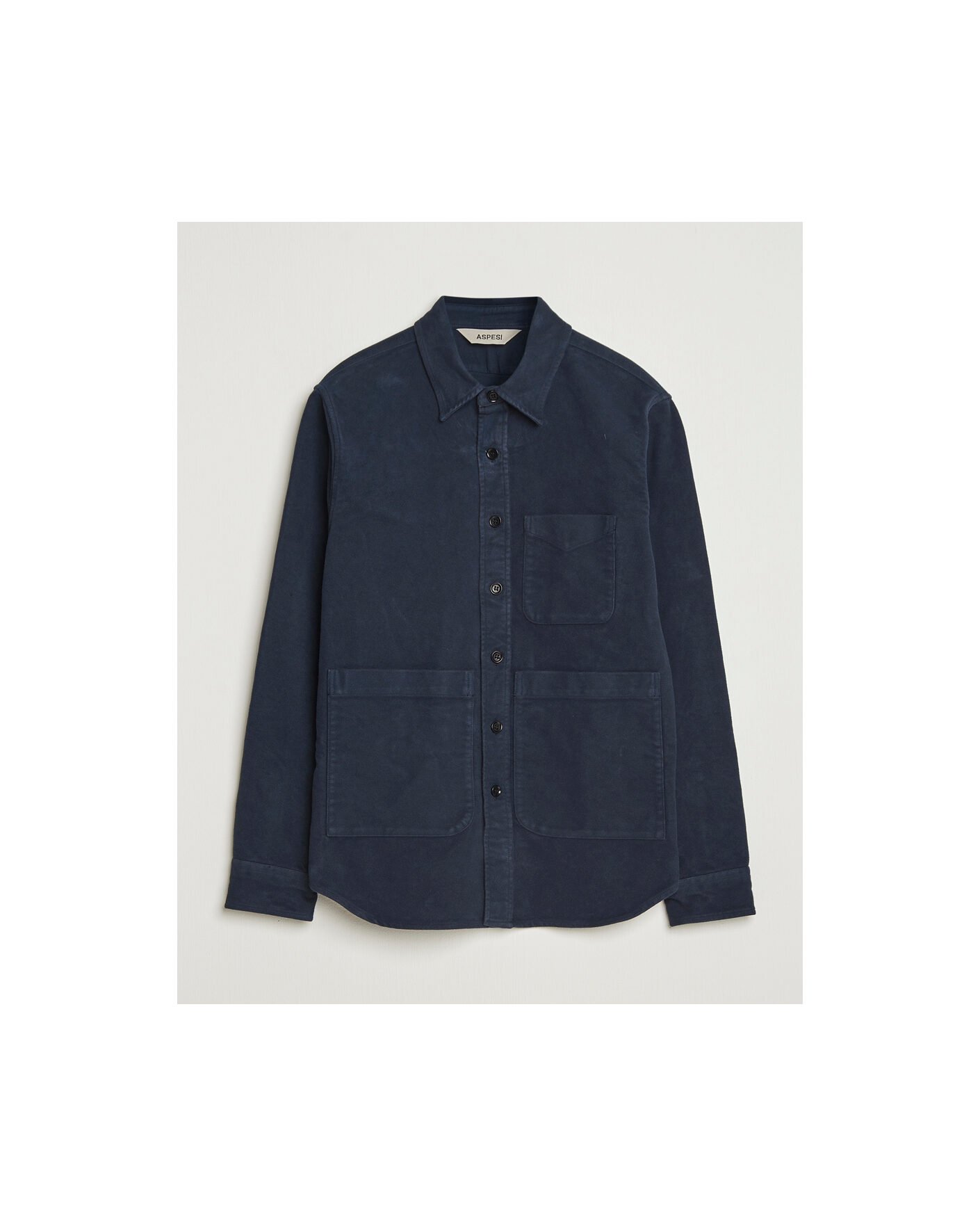 Hombres | Pre-owned Camisas | Pre-owned | Aspesi Moleskine Utility Shirt Navy XL