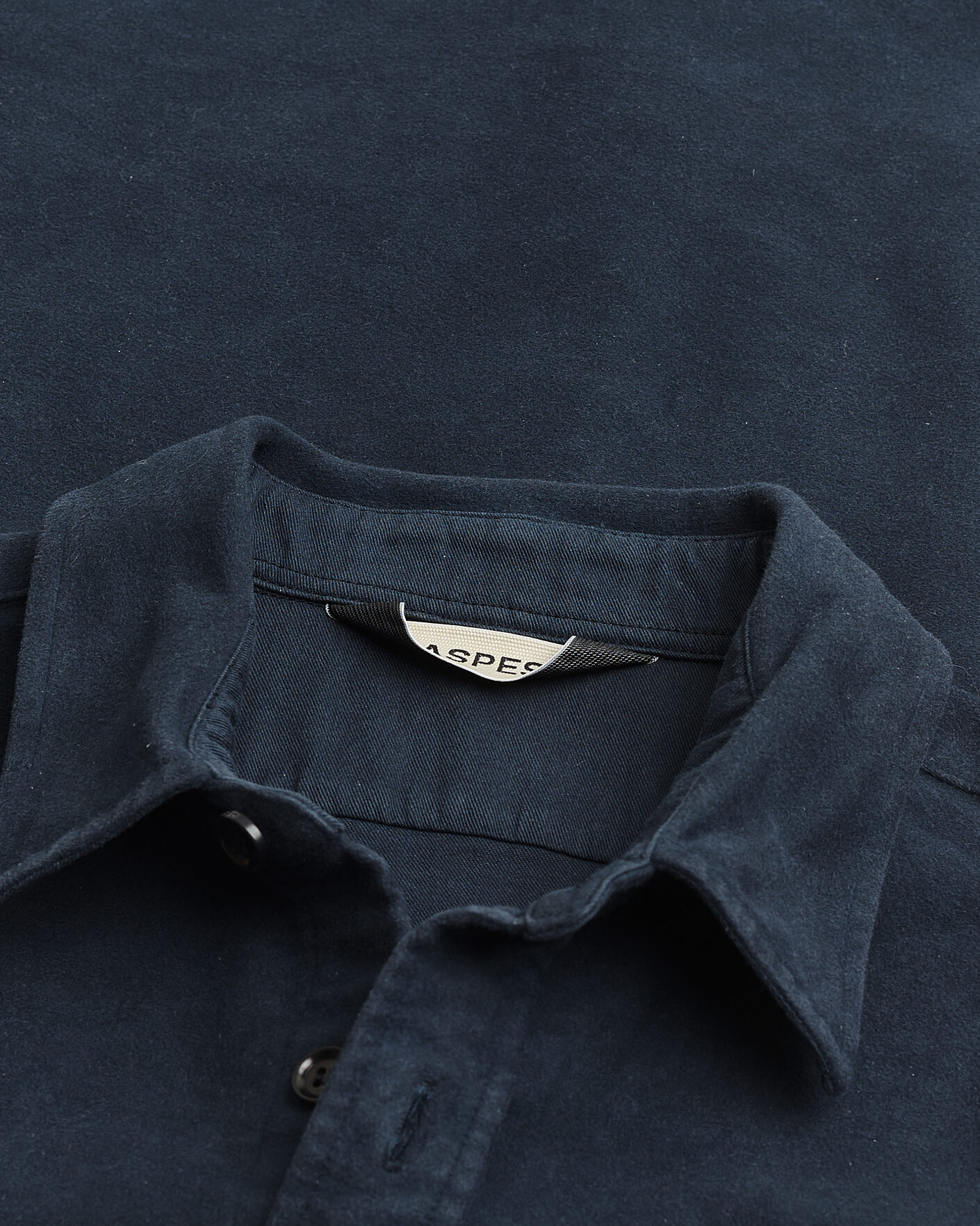Hombres | Pre-owned Camisas | Pre-owned | Aspesi Moleskine Utility Shirt Navy XL