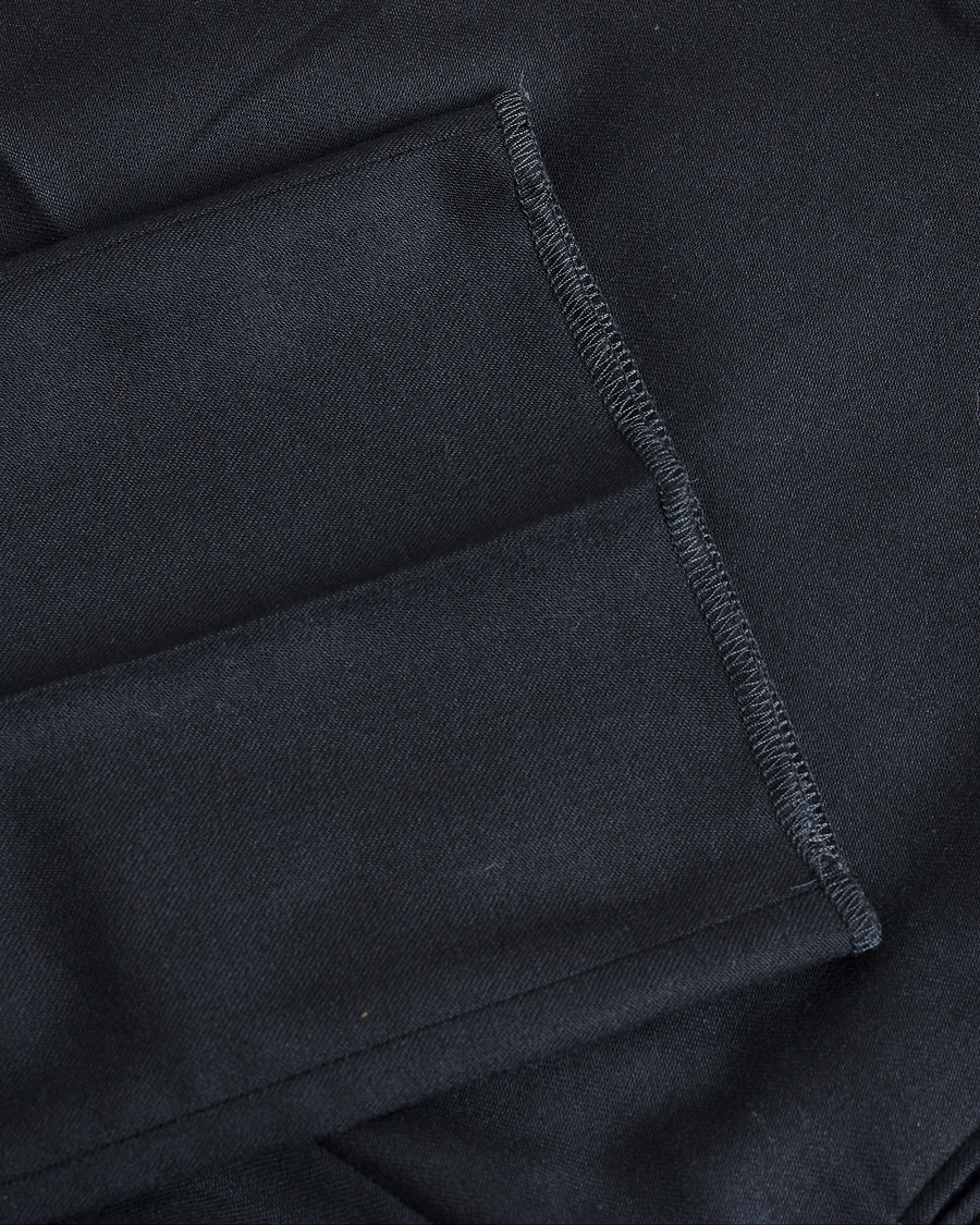 Hombres | Pre-owned Pantalones | Pre-owned | Slowear Tekno Sartorial Flannel Trousers Navy 44