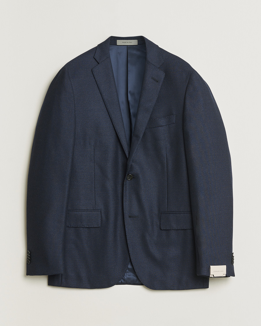 Hombres | Pre-owned Blazers | Pre-owned | Corneliani Wool & Cashmere Blazer Navy 50