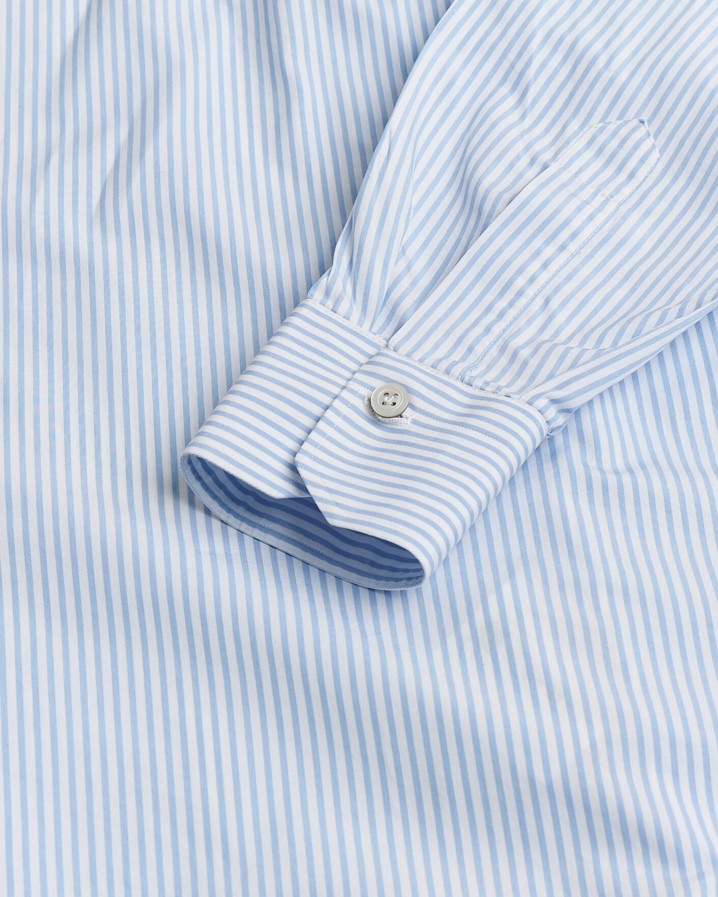 Hombres | Pre-owned Camisas | Pre-owned | Kiton Cotton Dress Shirt Light Blue Stripe 38 - S