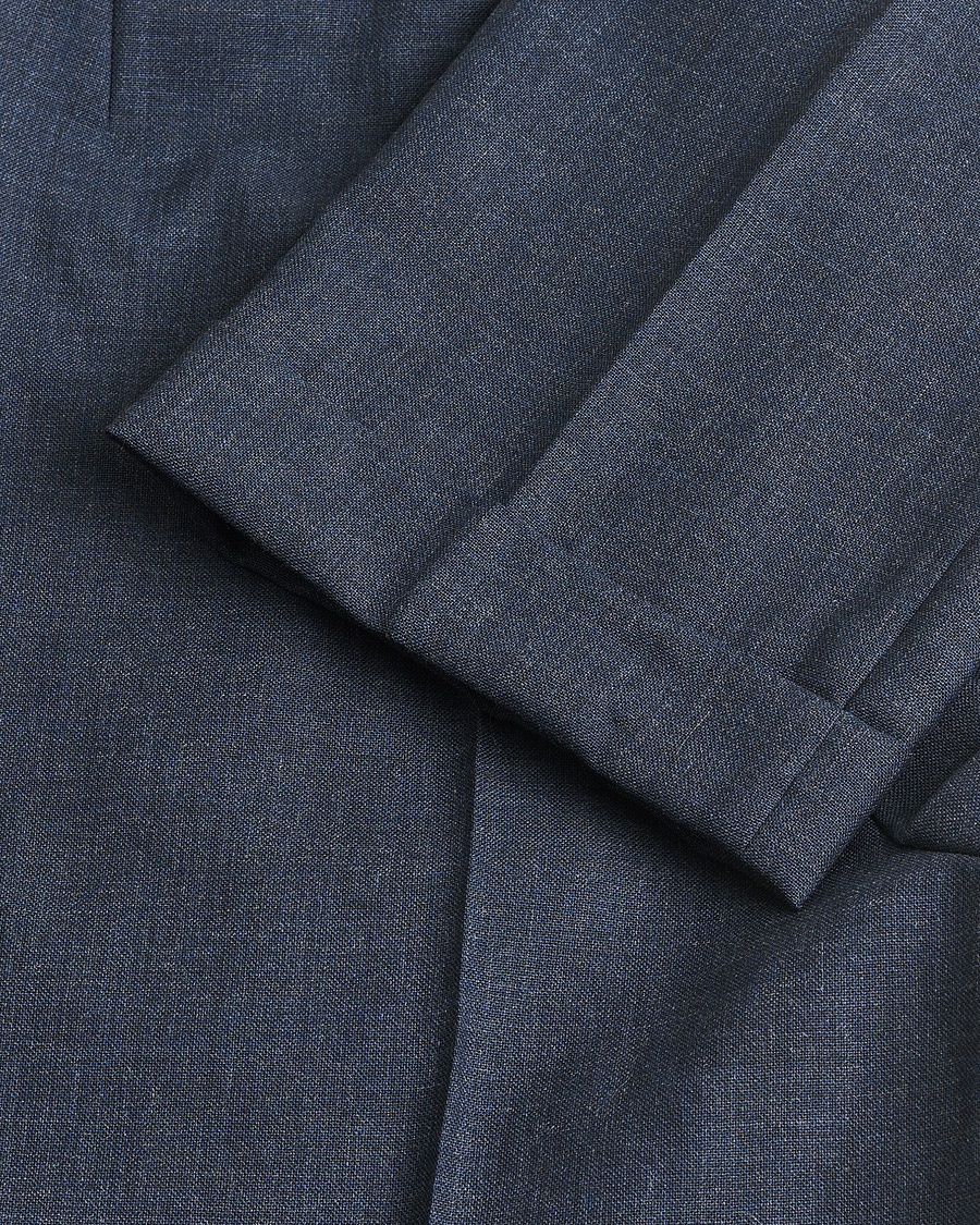 Hombres | Pre-owned Pantalones | Pre-owned | Berg&Berg High Waisted Double Pleated Wool Trousers Blue 52