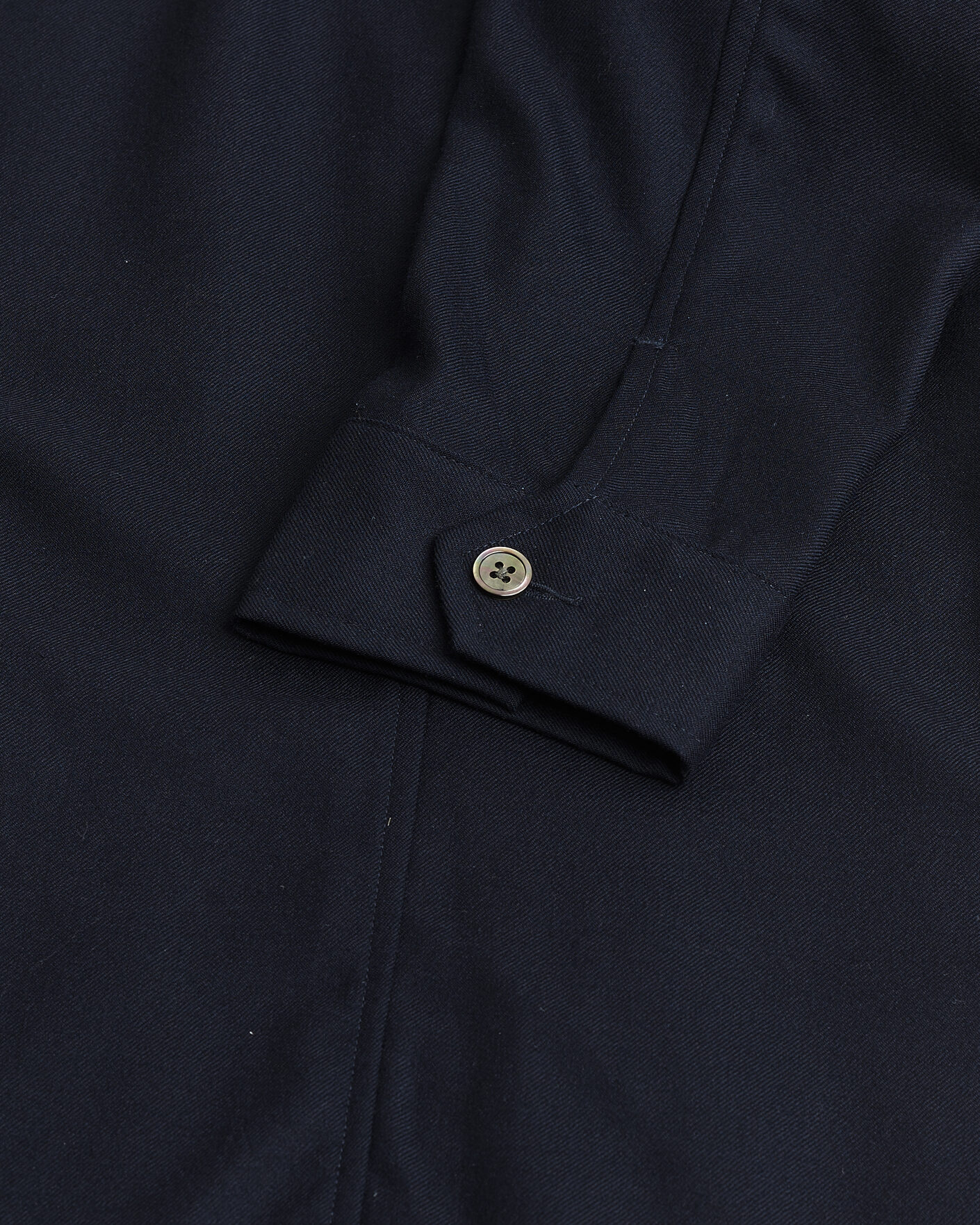 Hombres | Pre-owned Camisas | Pre-owned | Stenströms Wool Overshirt Navy XXL