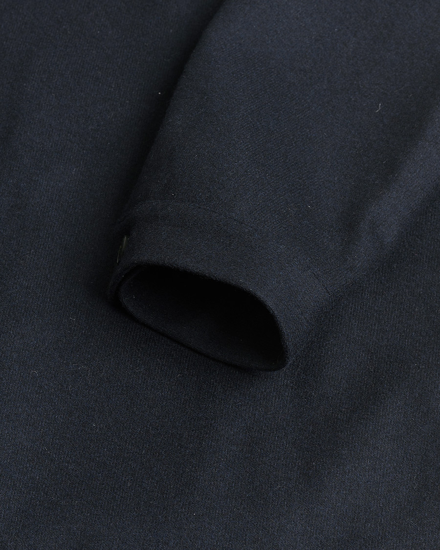 Hombres | Pre-owned Chaquetas | Pre-owned | Sunspel Boiled Wool Jersey Jacket Navy M