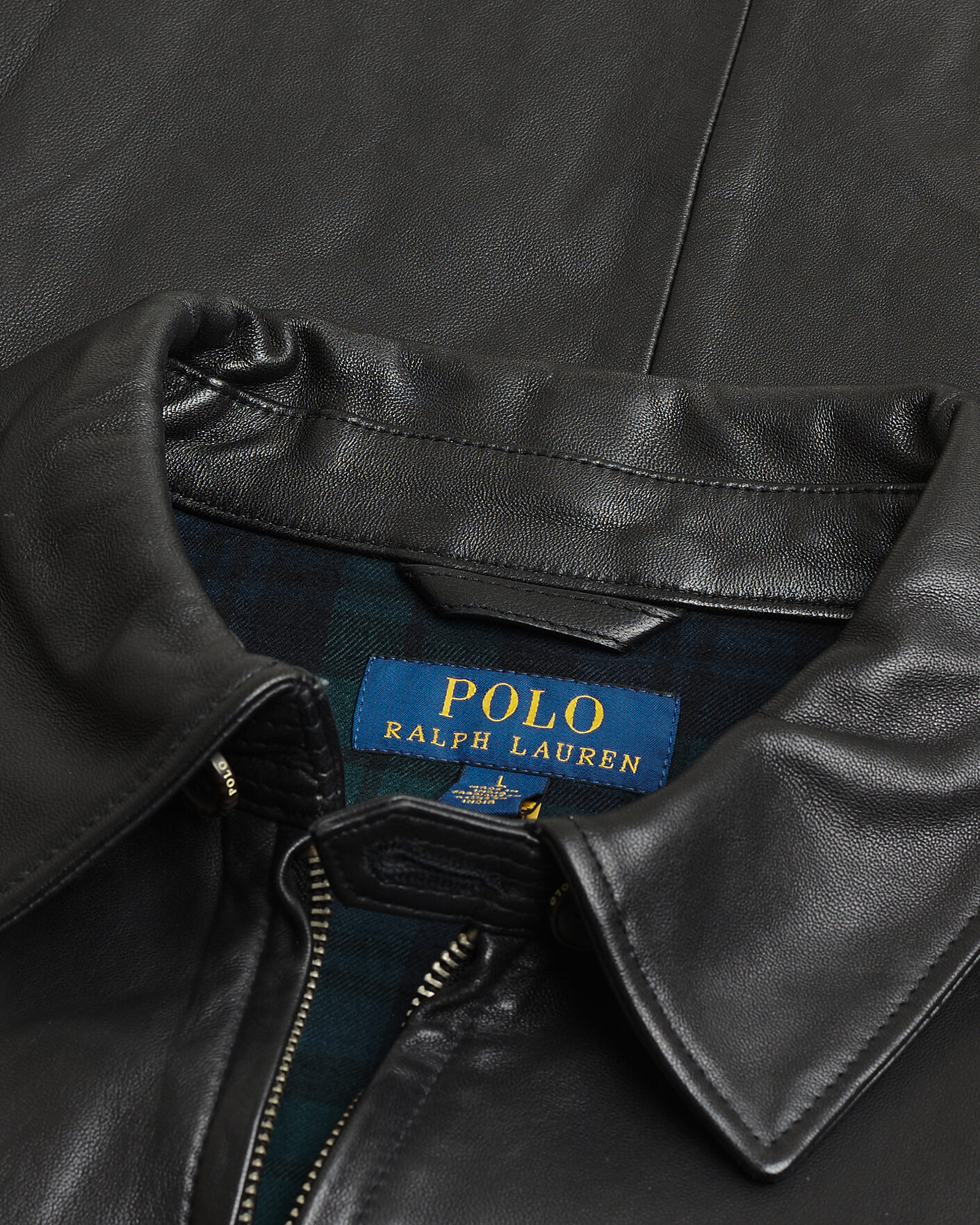 Hombres | Pre-owned Chaquetas | Pre-owned | Polo Ralph Lauren Maxwell Windbreaker Leather Jacket Polo Black L