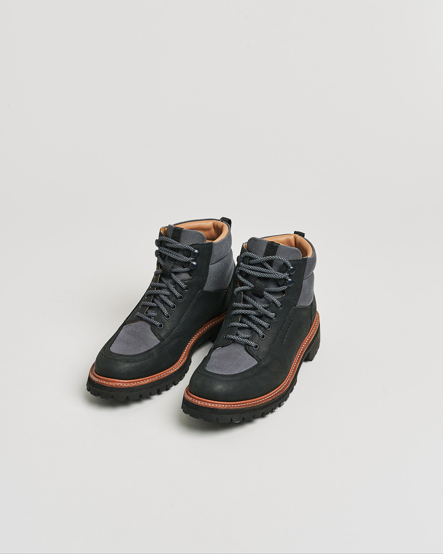 Hombres | Botas | Pre-owned | Grenson Fielding Hiking Boot Black/Grey UK7 - EU41