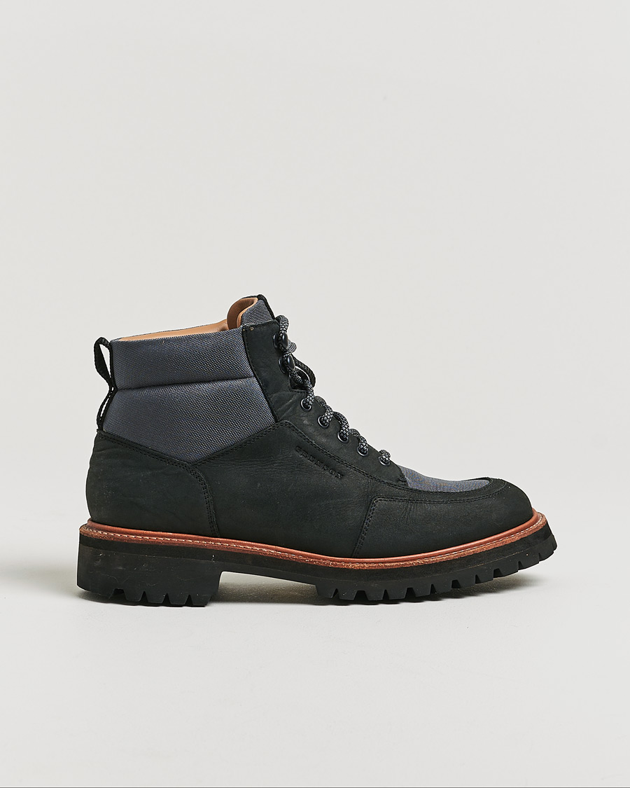 Hombres | Botas | Pre-owned | Grenson Fielding Hiking Boot Black/Grey UK7 - EU41