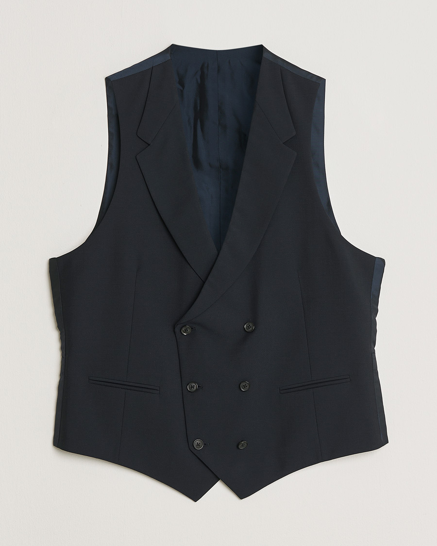 Hombres | Caruso Mohair Blend Aida 3-Piece Suit Navy 50 | Pre-owned | Caruso Mohair Blend Aida 3-Piece Suit Navy 50