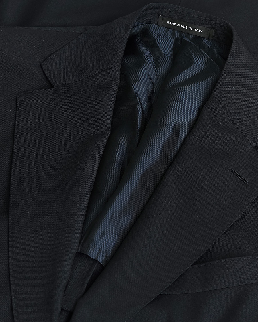 Hombres | Caruso Mohair Blend Aida 3-Piece Suit Navy 50 | Pre-owned | Caruso Mohair Blend Aida 3-Piece Suit Navy 50