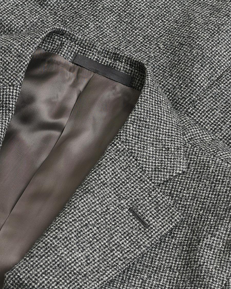 Hombres | Pre-owned Trajes | Pre-owned | Caruso Houndstooth Wool Suit Grey 50