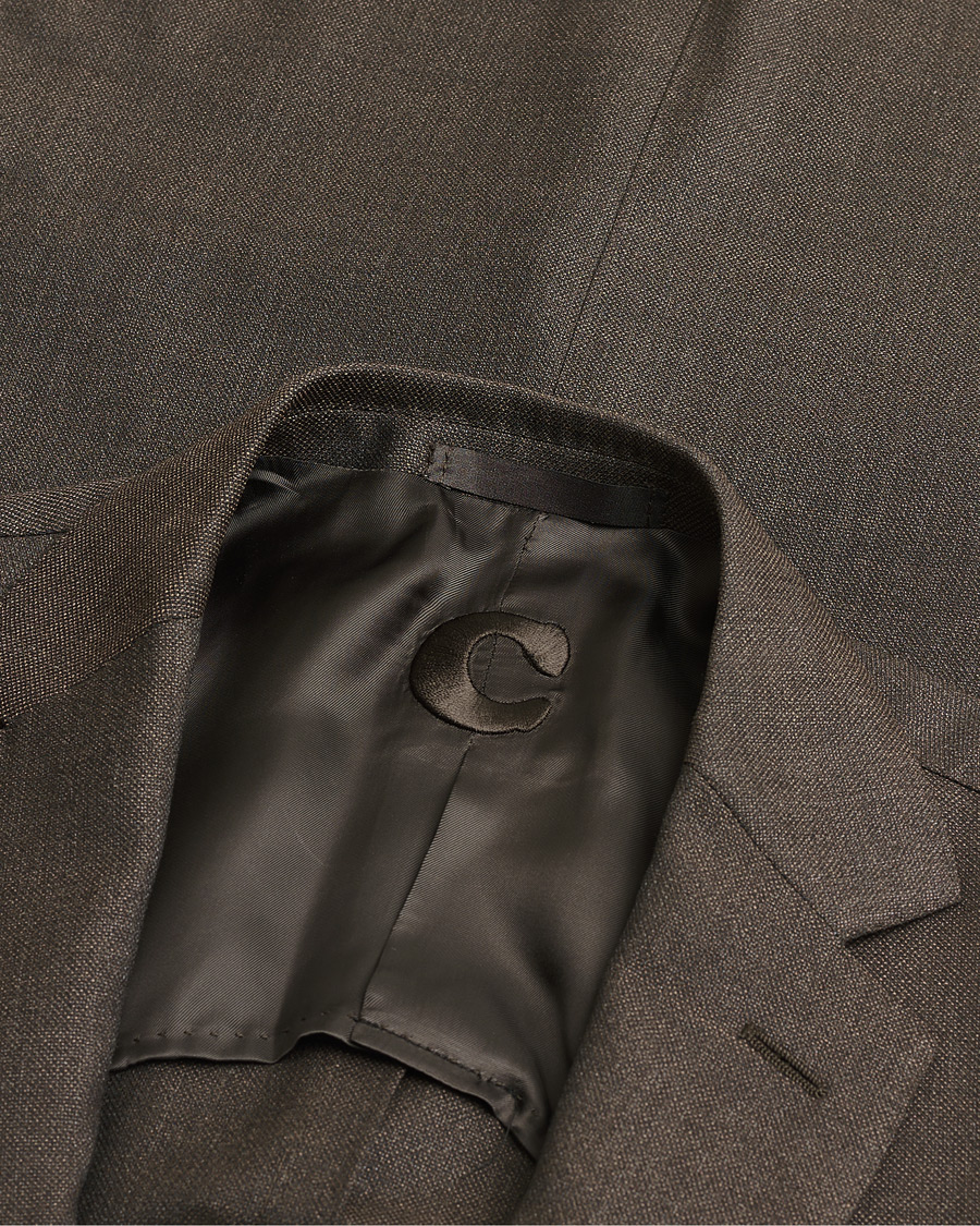 Hombres | Caruso Wool & Cashmere Suit Brown 48 | Pre-owned | Caruso Wool & Cashmere Suit Brown 48