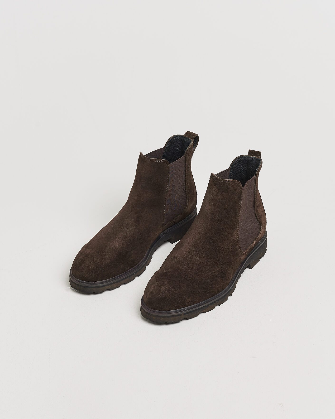 Hombres | Pre-owned Zapatos | Pre-owned | UBR Thunder Chelsea Suede Boot Dark Brown 43