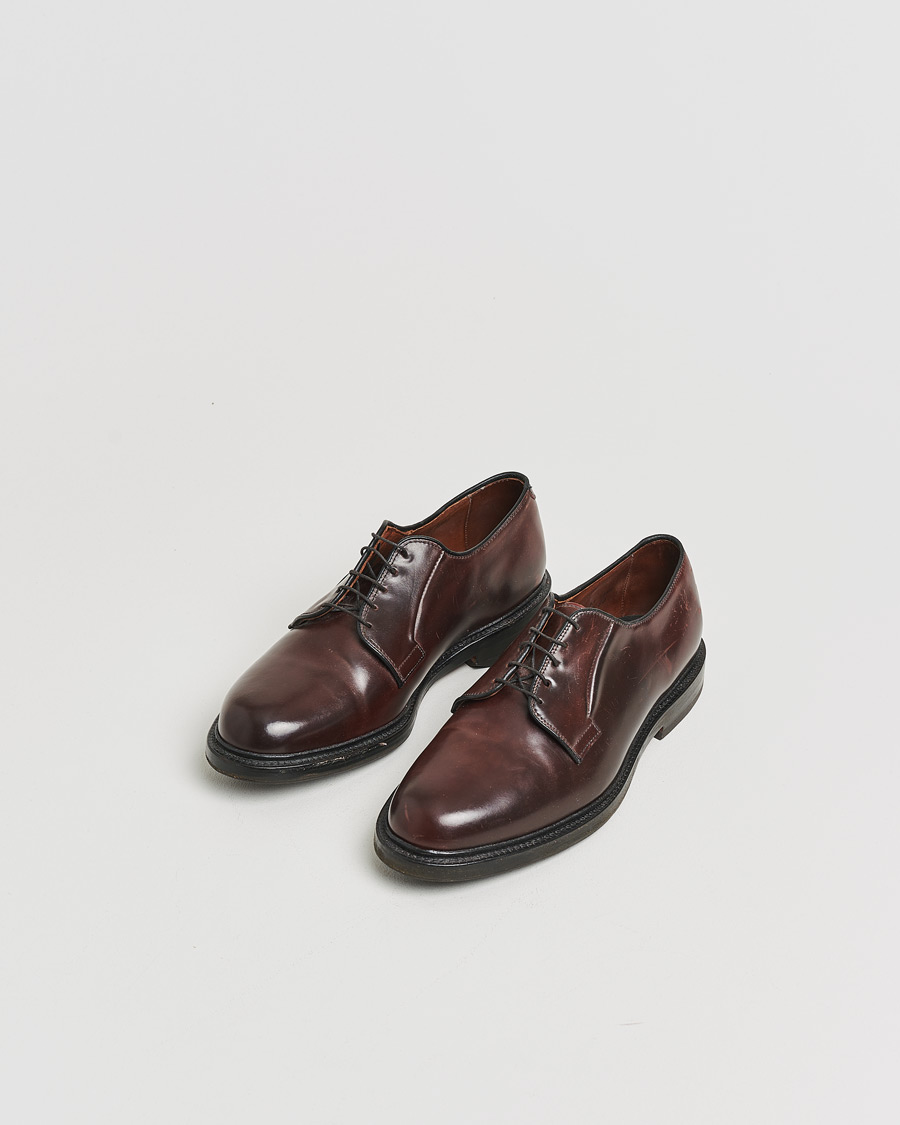 Hombres | Pre-owned Zapatos cosidos a mano | Pre-owned | Allen Edmonds Leeds Shell Cordovan Derby Burgundy US8,5 - EU42