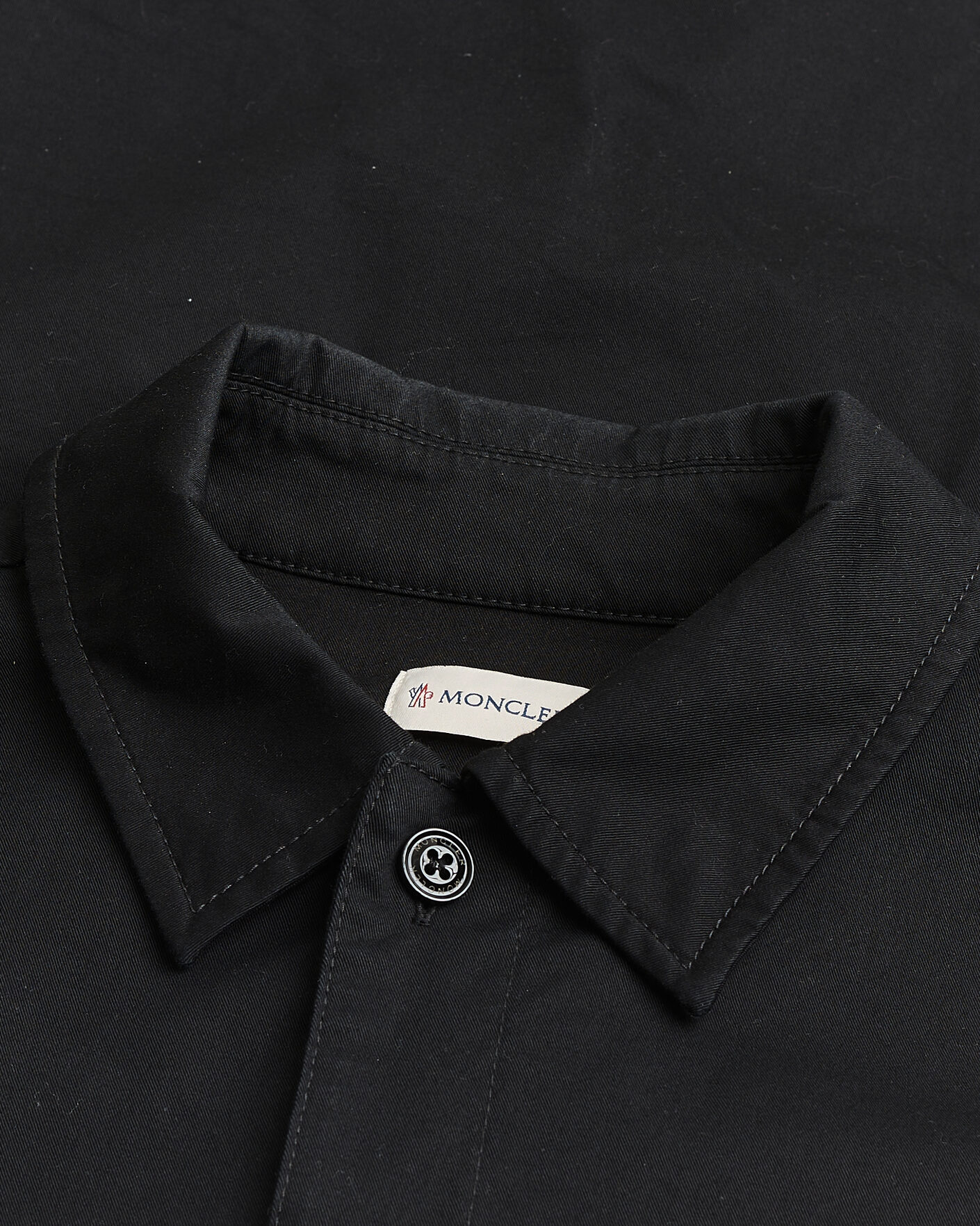 Hombres | Pre-owned Camisas | Pre-owned | Moncler Double Pocket Overshirt Black L
