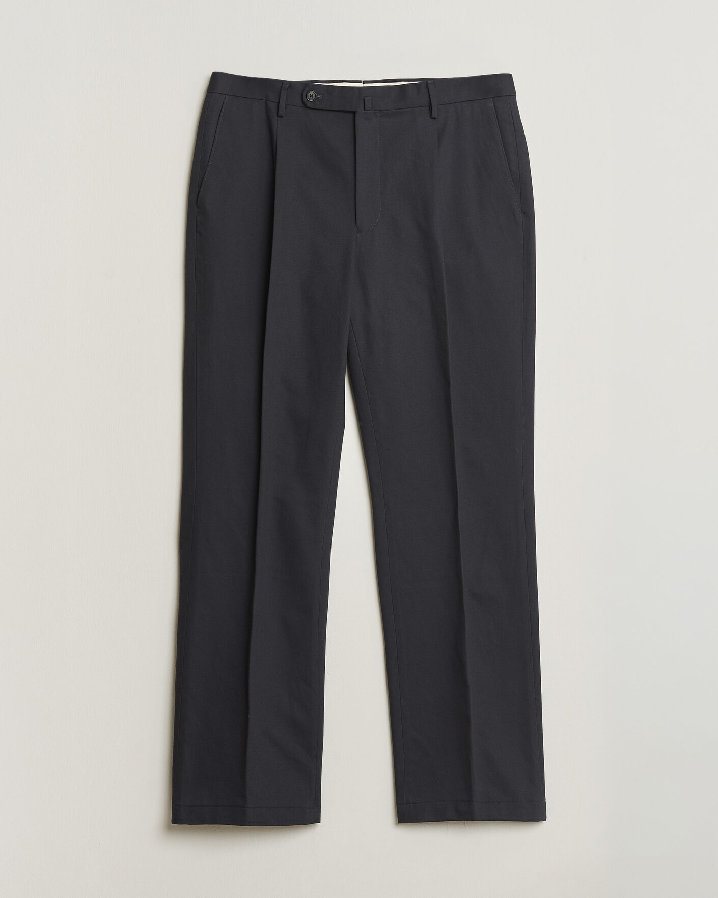 Hombres | Pre-owned Pantalones | Pre-owned | Rubato High Waist Cotton Chino Navy 52
