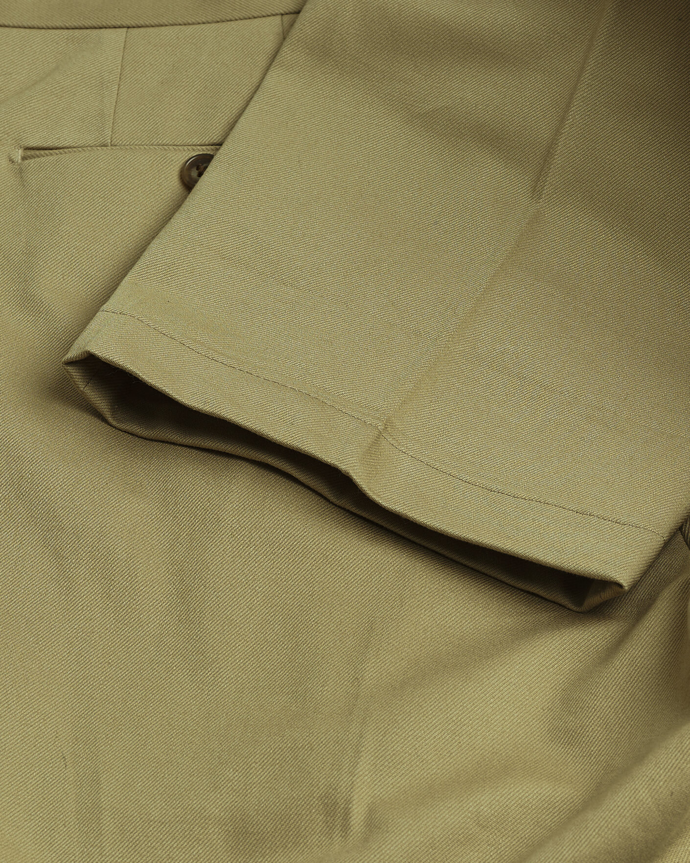 Hombres | Pre-owned Pantalones | Pre-owned | Rubato High Waist Cotton Chino Green 52