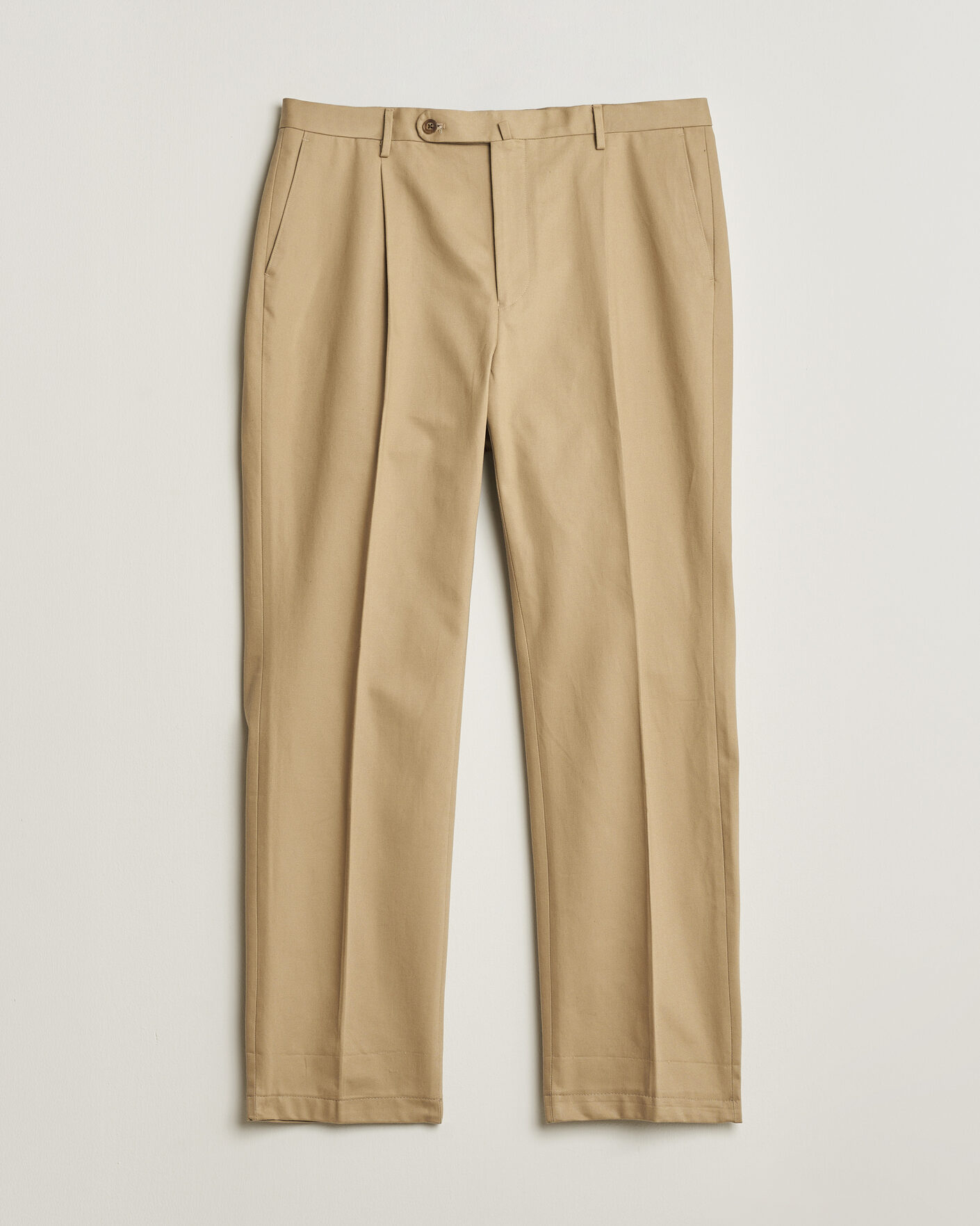 Hombres | Rubato High Waist Cotton Chino Beige 52 | Pre-owned | Rubato High Waist Cotton Chino Beige 52