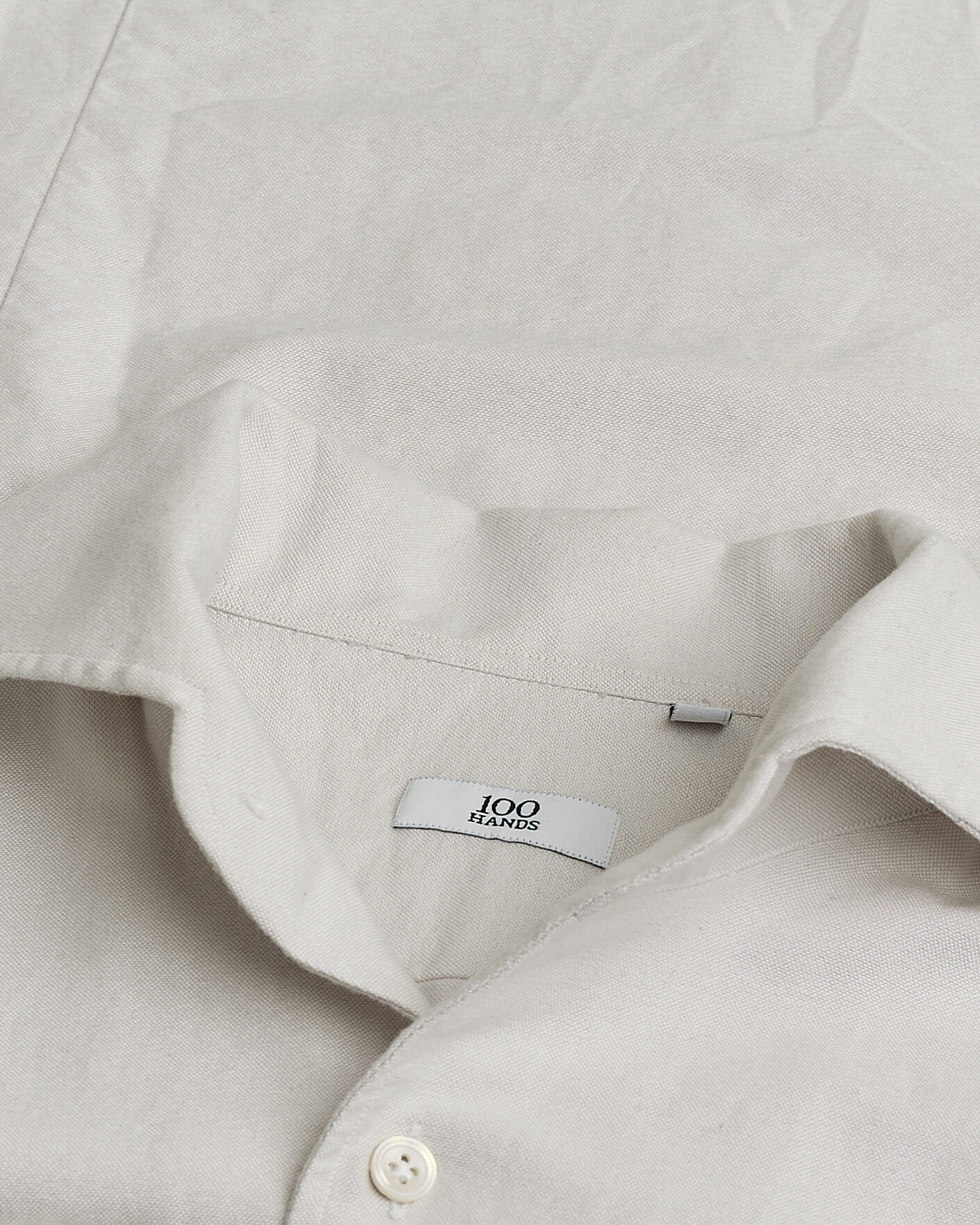 Hombres | Pre-owned Camisas | Pre-owned | 100Hands Washed Oxford Shirt Grey 41/16