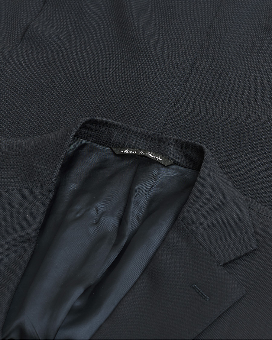 Hombres | Pre-owned Blazers | Pre-owned | Canali Hopsack Wool Blazer Navy 50