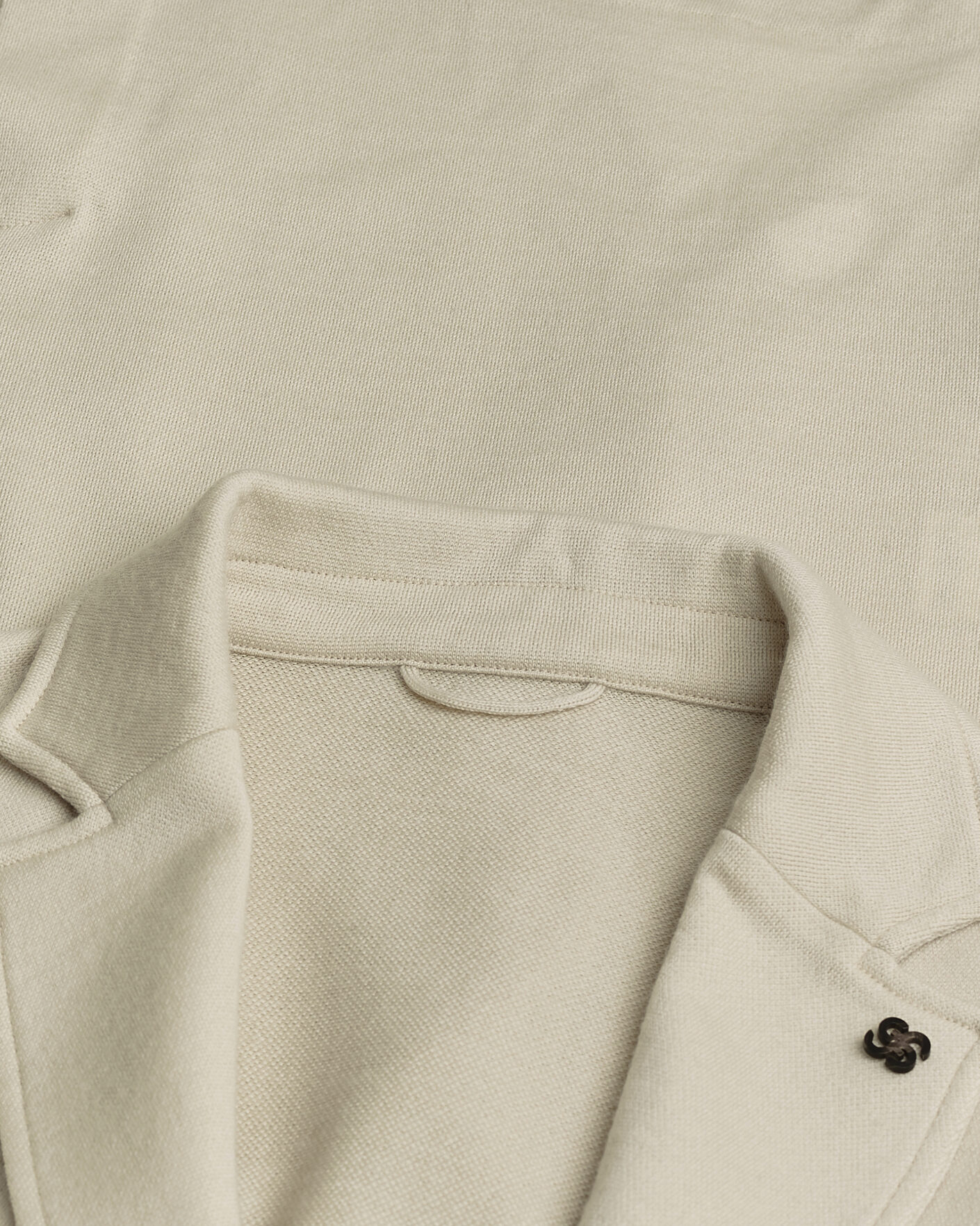 Hombres | Pre-owned Blazers | Pre-owned | Gran Sasso Wool Knitted Blazer Cream 50