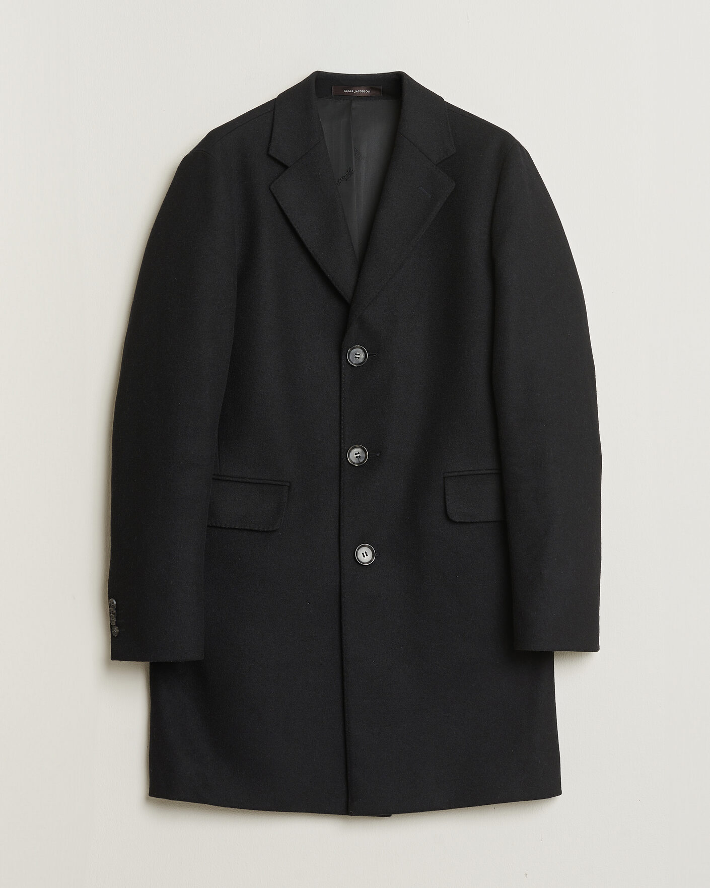 Hombres | Pre-owned Chaquetas | Pre-owned | Oscar Jacobson Sonny Wool Coat Black 48