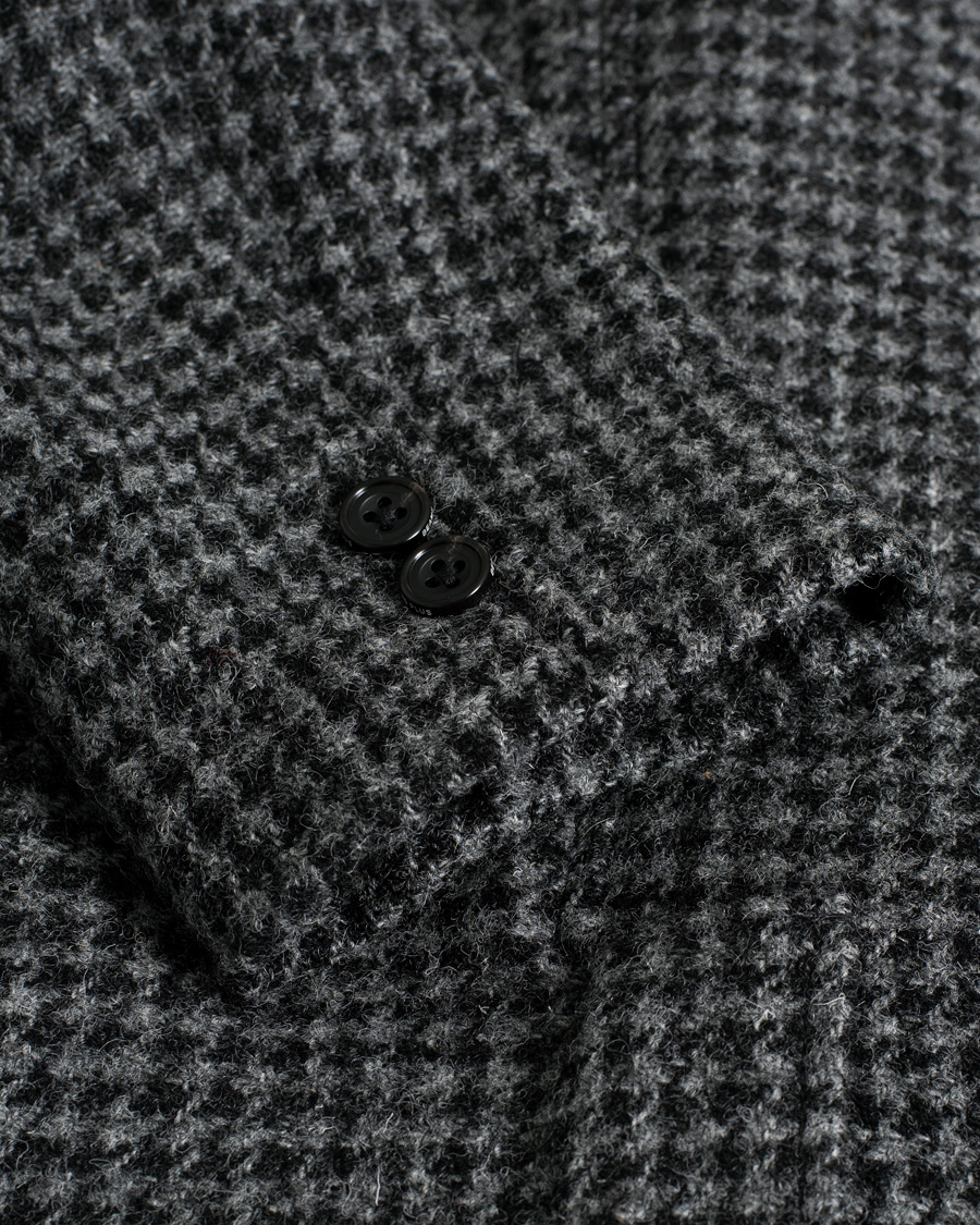 Hombres | BEAMS PLUS Harris Tweed Houndtooth Blazer Grey M | Pre-owned | BEAMS PLUS Harris Tweed Houndtooth Blazer Grey M