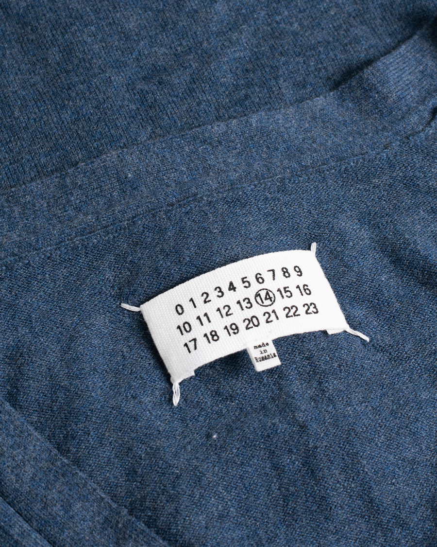 Hombres | Maison Margiela Cotton/Wool Cardigan Blue L | Pre-owned | Maison Margiela Cotton/Wool Cardigan Blue L