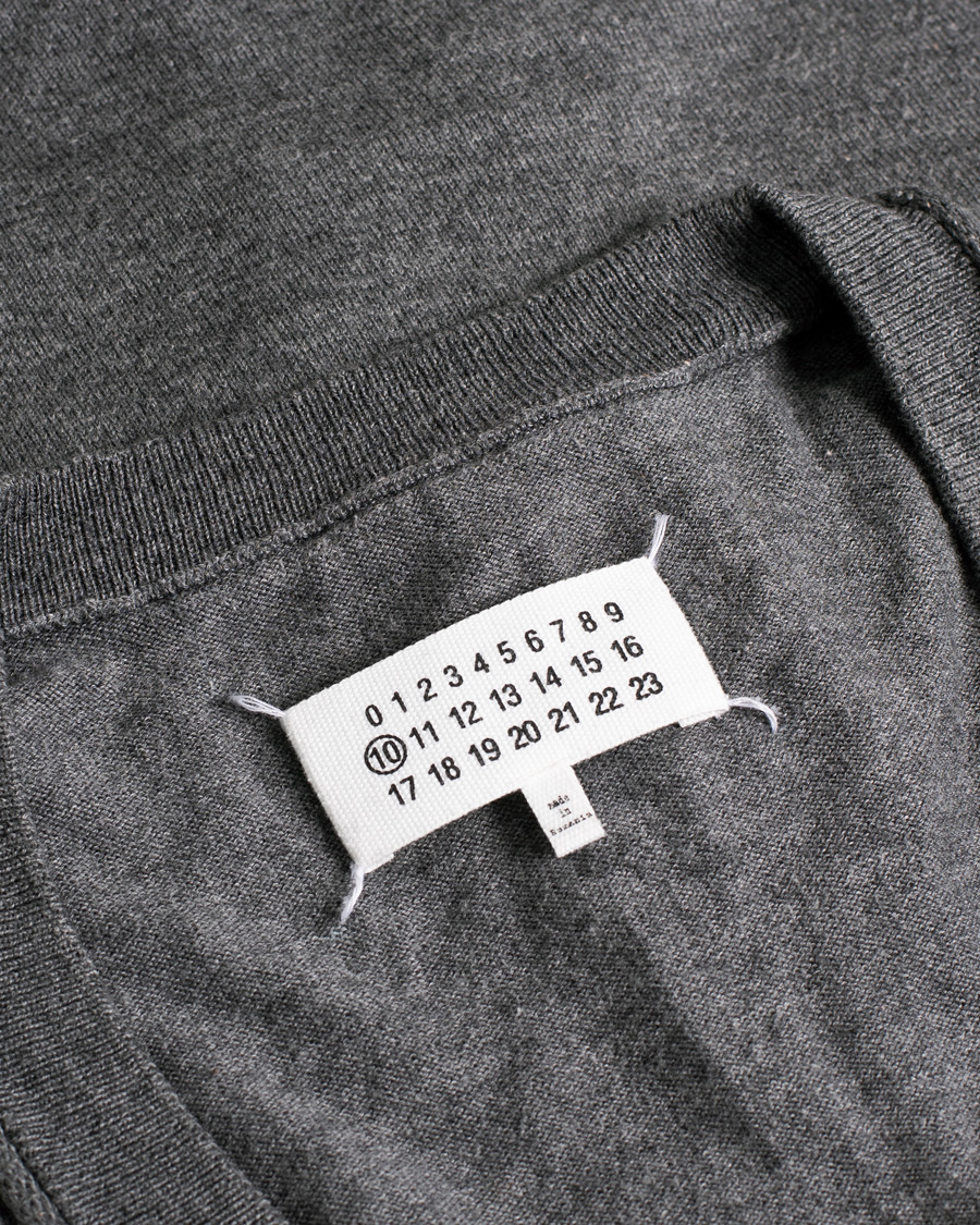 Hombres | Maison Margiela Cotton/Wool Cardigan Grey L | Pre-owned | Maison Margiela Cotton/Wool Cardigan Grey L