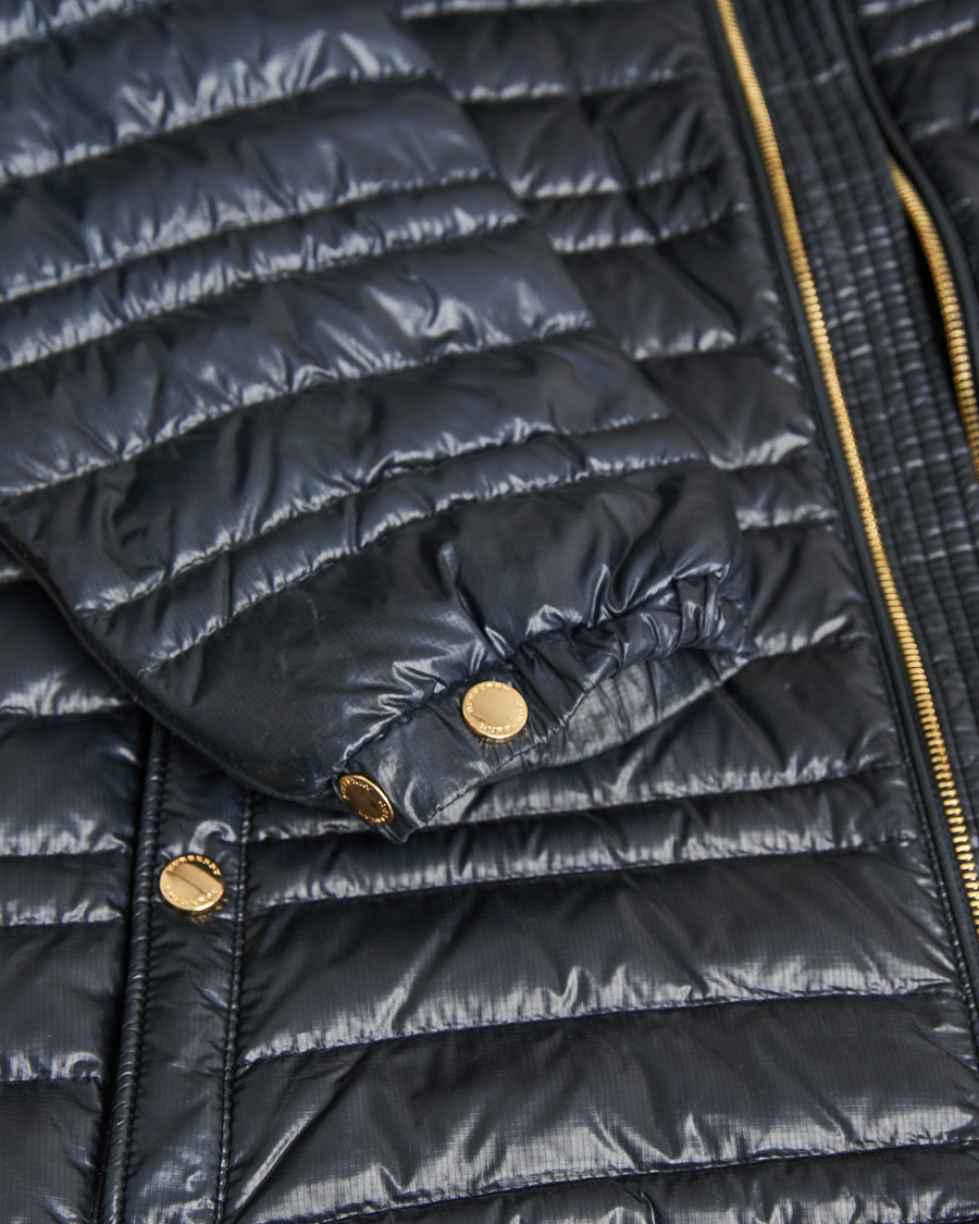 Hombres | Burberry Lightweight Down Jacket Navy M | Pre-owned | Burberry Lightweight Down Jacket Navy M
