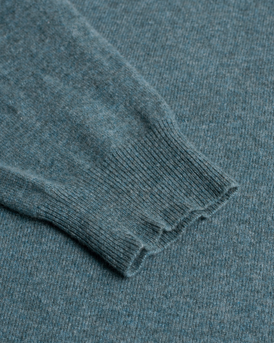 Hombres | Jerséis y prendas de punto | Pre-owned | N.Peal Cashmere V-Neck Turquoise S