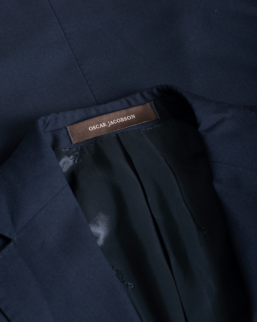 Hombres | Oscar Jacobson Edmund Wool Suit Blue | Pre-owned | Oscar Jacobson Edmund Wool Suit Blue