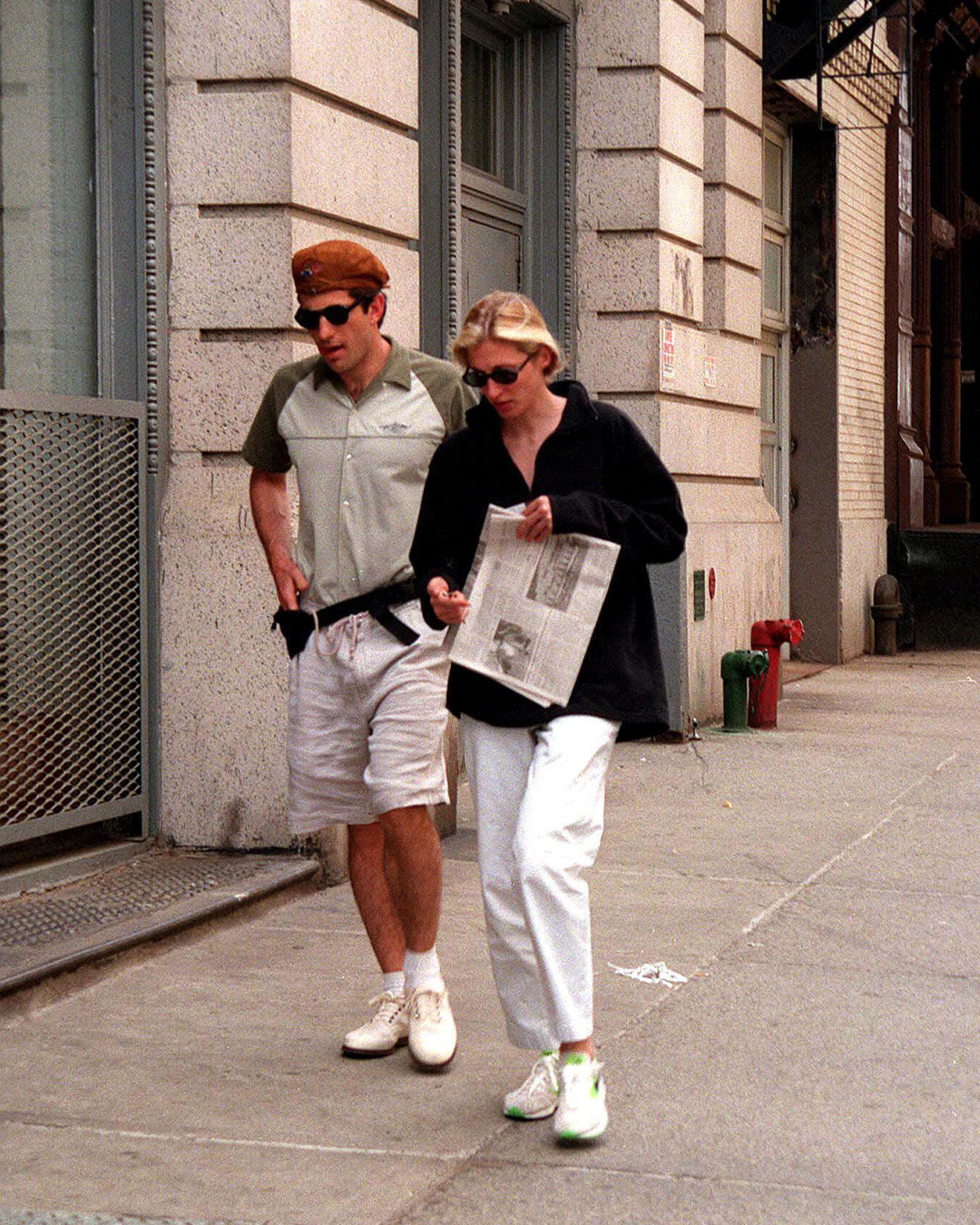  John F Kennedy Jr med Carolyn Bessette 1999